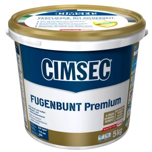 Eimer Cimsec Premium Fugenbunt Weiß 5 kg, Fugenmasse für Fliesen und Mosaike.