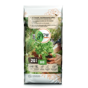 GROW by OBI BIO Anzucht- und Kräutererde, 20L Sack, torffrei. Ideal für Jungpflanzen und Kräuter.