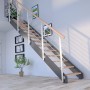Treppe Kos 16 Stufen Buche Natur 87 cm Design-Geländer Anthrazit FSC®_8