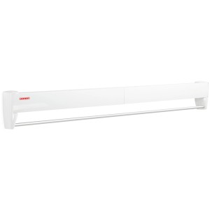 Leifheit Wandwäschetrockner Telegant 81 Protect Plus, ausziehbar mit Handtuchstange, für Bad und Balkon.