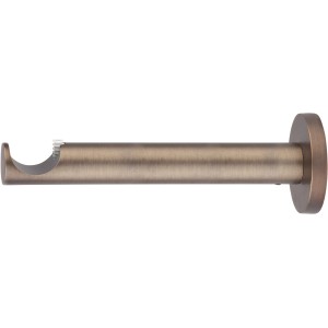 Mydeco Gardinenstangen-Halterung in Bronze-Optik für 2,5 cm Stangen, Wandabstand 15 cm.
