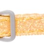 Gelbes Trixie Katzenhalsband aus Nylon, verstellbar mit Glöckchen und Verschluss.