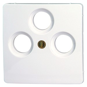 Kopp Abdeckrahmen Paris, Arktisweiß für SAT-Antennenanschluss.