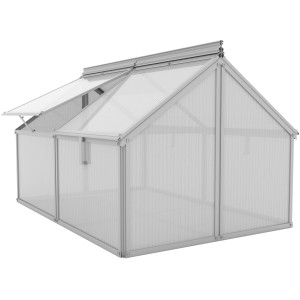 Vitavia Frühbeet Gaia Jumbo, Alu, mit aufstellbaren Dachfenstern. Ideal für die Anzucht.