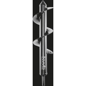 kwb Erdbohrer, 7 cm Durchmesser, 30 cm Länge, ideal zum Pflanzen von Zwiebeln und kleinen Bäumen.