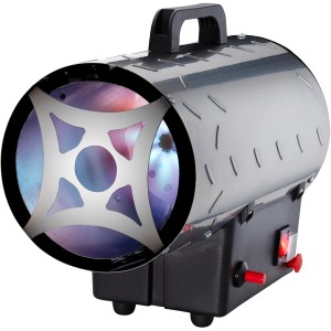 Rowi Gas-Heizgebläse HGH 15000/4 Inox: Heizgerät mit Edelstahlgehäuse.