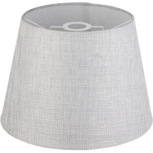 Grauer Globo Lampenschirm Paco, Ø 35 cm, aus Textil für E27 Fassungen.