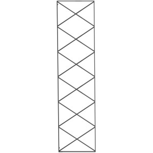 Anthrazitfarbenes Eleo Rankgitter Vite aus pulverbeschichtetem Metall für Pavillons & Pergolen.