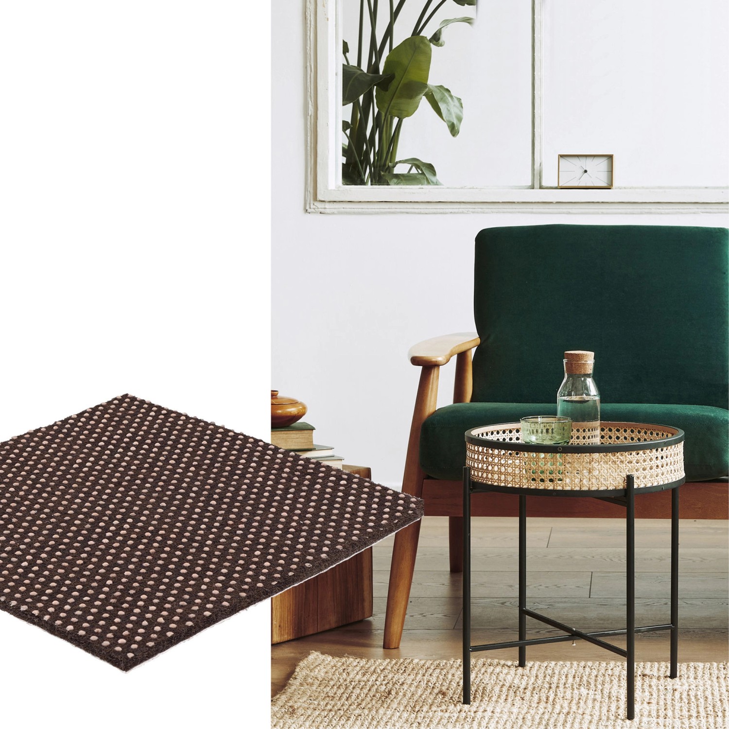 Wagner Antirutschpad EH0110 Braun 100 mm x 100 mm x 3 mm_2