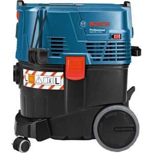 Bosch Professional GAS 35 L SFC+ Industriestaubsauger, 1200 W, blau-schwarz, mit Rädern.