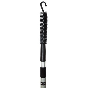 Heissner Algenbürste 2in1 mit Teleskopstiel (135-230cm) und Haken für Teichpflege.