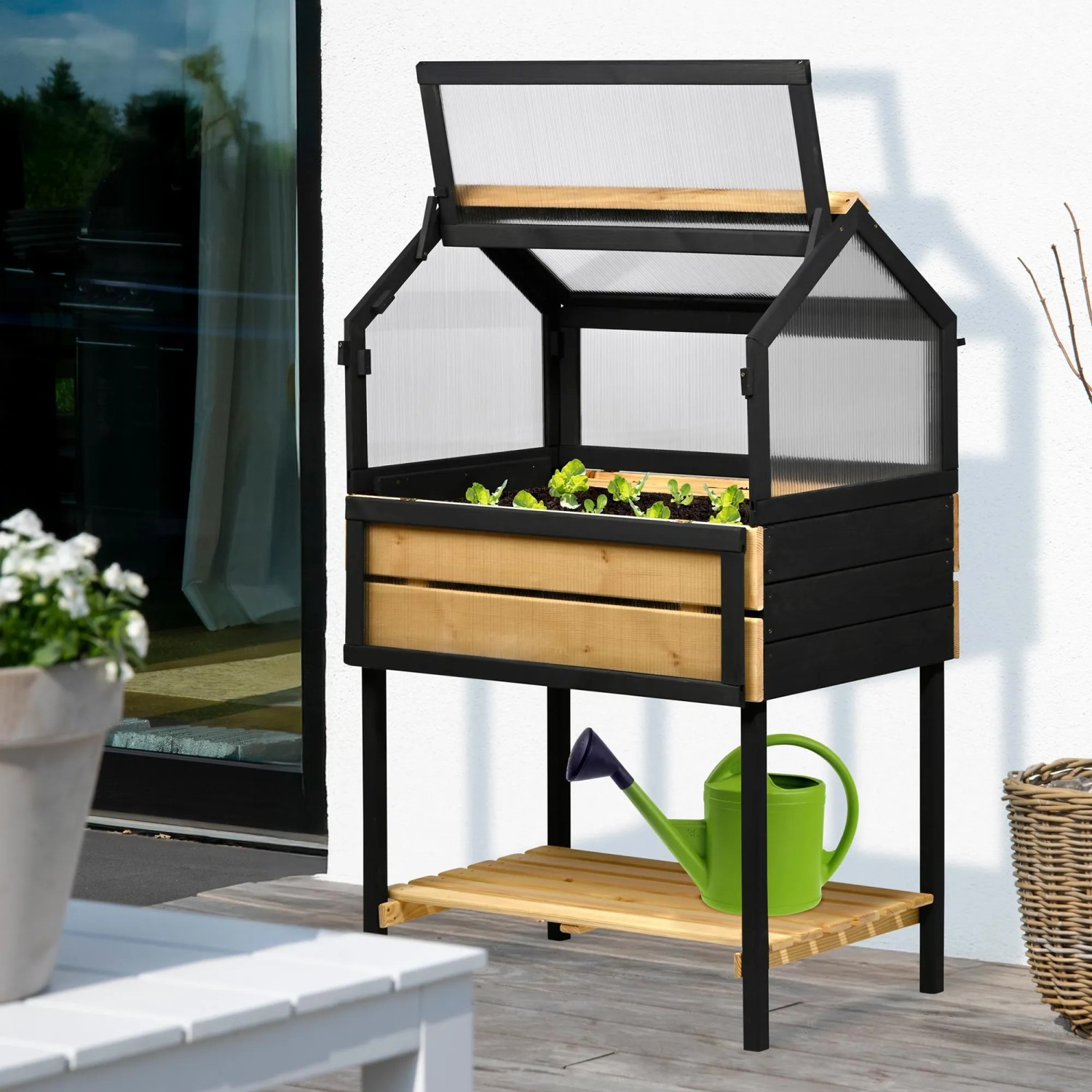 Dobar Hochbeet 4-Jahreszeiten Gr. L 76 x 48 x 118 cm Anthrazit FSC®_3