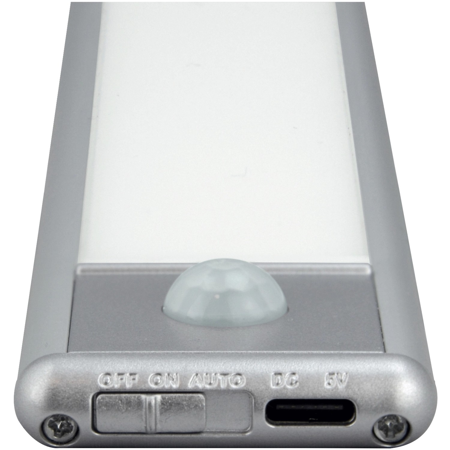 Graue E2 Elektro LED Lichtleiste Cell XS, 40cm, mit Schalter, Sensor und USB-C Anschluss.