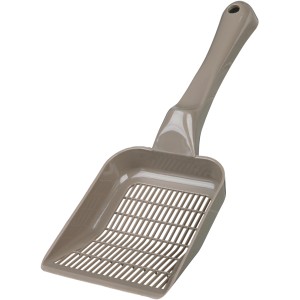 Jollypaw Streuschaufel für Katzenstreu, Kunststoff, grau.