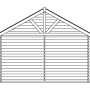 Skizze Skan Holz Gartenhaus Bern 4, 420x660cm, mit Dachlattung. Weekendhaus mit Satteldach.