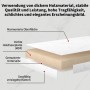 okwish Beistelltisch mit Stapelbarem Metallrahmen Wohnzimmer 87x 87x13cm Schwarz_10