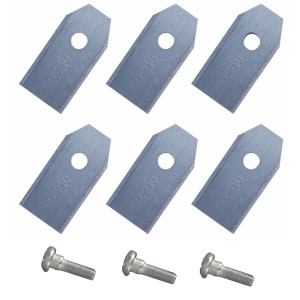 Texas RMX Mähroboter Ersatzmesser Set, 9 Messer und Schrauben für Rasenmäher Zubehör.