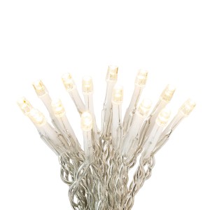 LED-Lichterkette 240 LEDs Warmweiß in Kunststoffbox Transparentes Kabel 22,92 m