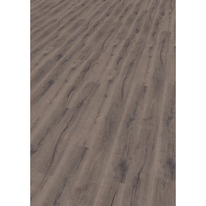 Laminatboden Excellent Eiche Ambience, dunkles Eichen-Dekor mit Holzstruktur.