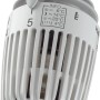 Heimeier Thermostatventilset, weiß, mit Temperaturanzeige für Heizungsinstallation.