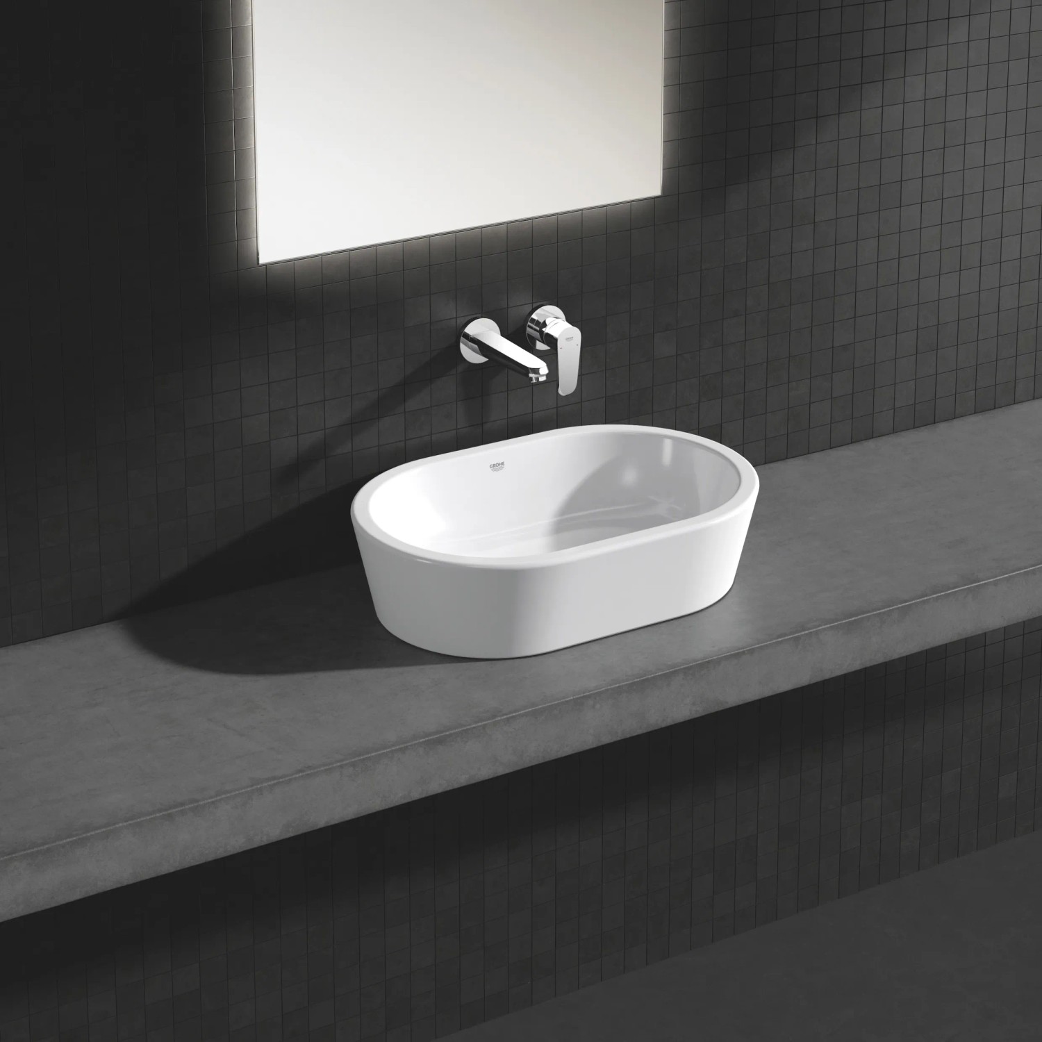GROHE Eurodisc Joystick 2-Loch Waschtischarmatur, Größe M (170 Mm), Mit SpeedClean & GROHE StarLight Oberfläche