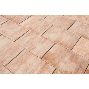 Diephaus Terrassenplatten Corso Sandstein, 60x40 cm, verlegt. Gehwegplatten in Sandsteinoptik.