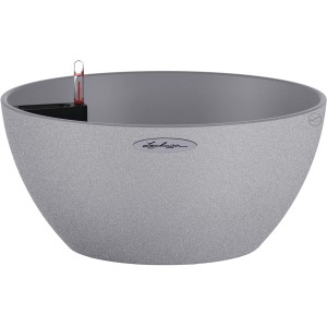 Lechuza® Pflanzgefäß Cubeto Stone 30 Steingrau Ø 30 cm