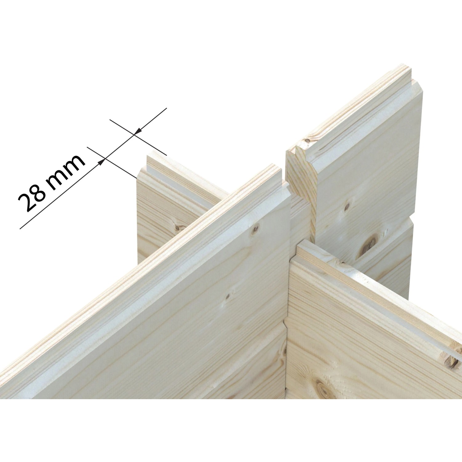 Palmako Gartenhaus Ella 240 x 300 cm Lackiert Dunkelgrau-Weiß FSC®_7