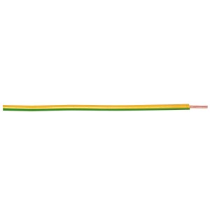 Grün-gelbe Aderleitung H07V-U 10 mm² (5 m) für Elektroinstallationen.