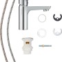 baliv Waschtischarmatur WT-600 Chrom mit Zubehör und Anschlussschläuchen.