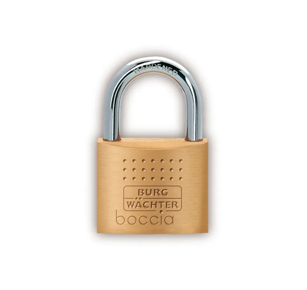 Burg-Wächter Lucchetto In Ottone 450/50/6 SB – Con 6 Chiavi, Gancetto 8 Mm, Per Cancelli, Container E Armadietti