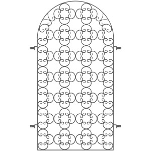 Eleo Rankgitter Rosa, 200x110 cm, pulverbeschichtet, für Pavillons, Kletterhilfe und Sichtschutz.