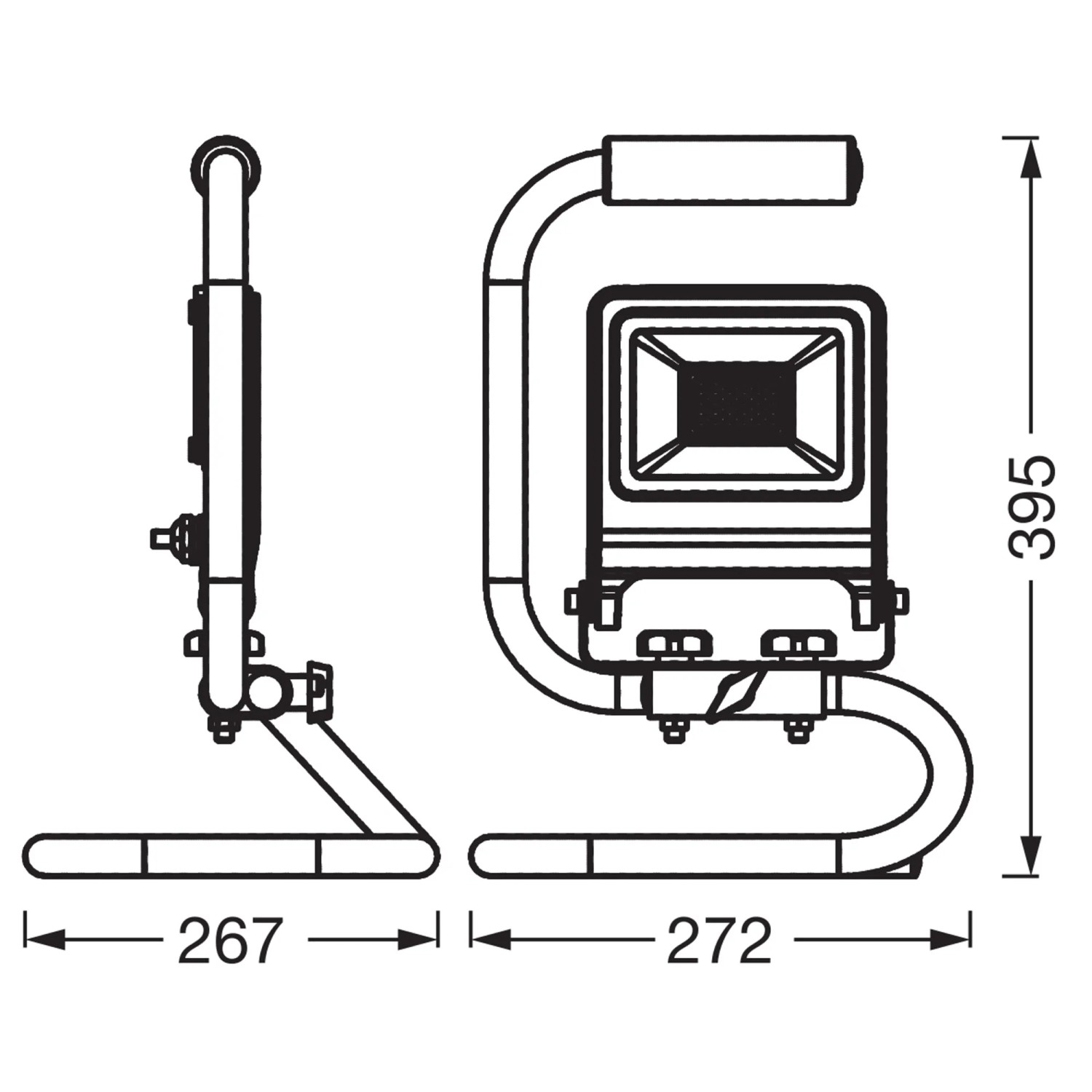 Osram LED-Arbeitslicht S-Stand 50 W 27,2 x 26,7 x 39,5 cm Dunkelgrau_4