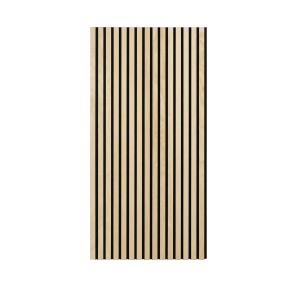 Akustikpaneel Esche/Schwarz, 60x120cm, 2er-Set. Wandpaneel zur Schallverbesserung.
