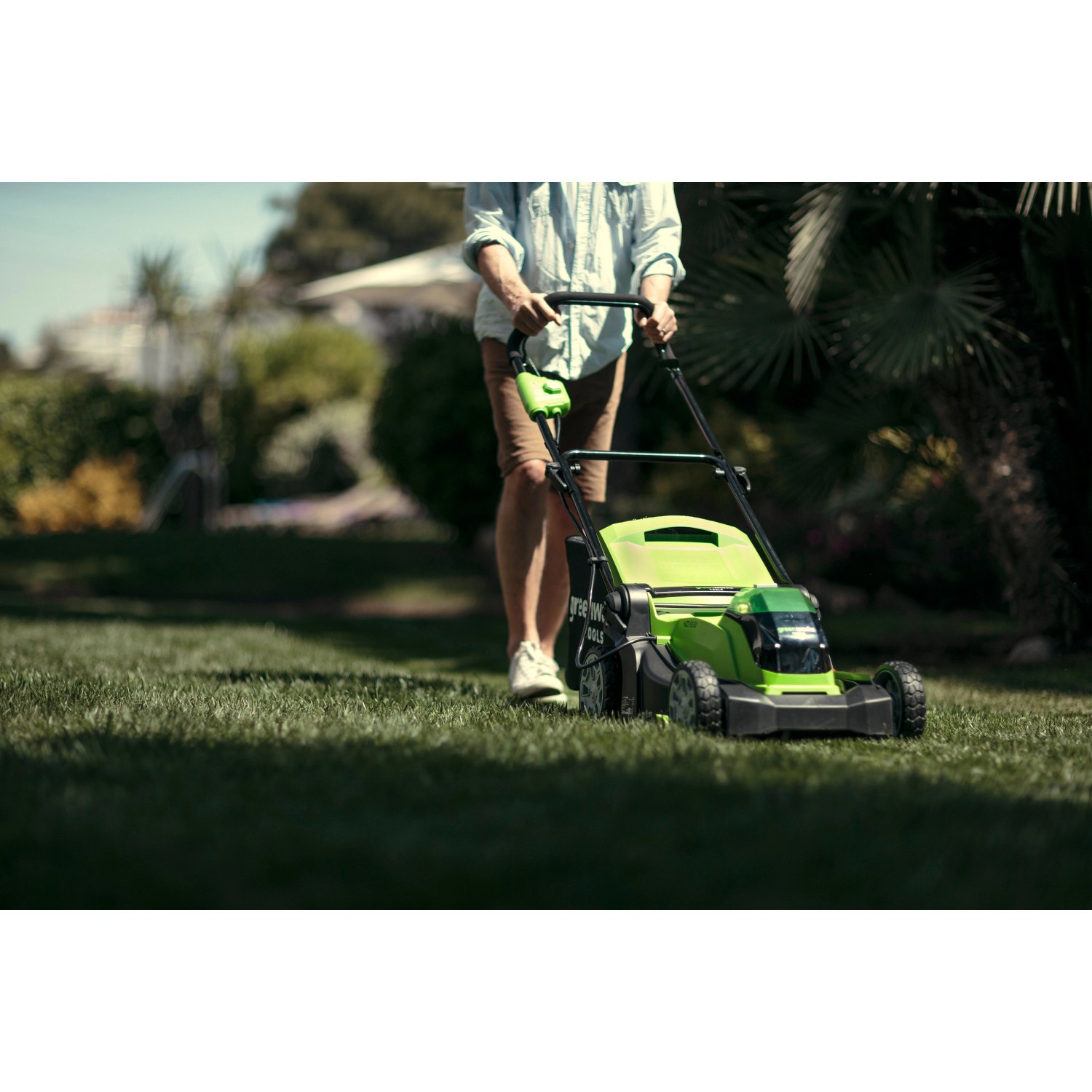Greenworks AkkuRasenmäher G40LM41 40 V Solo kaufen bei OBI