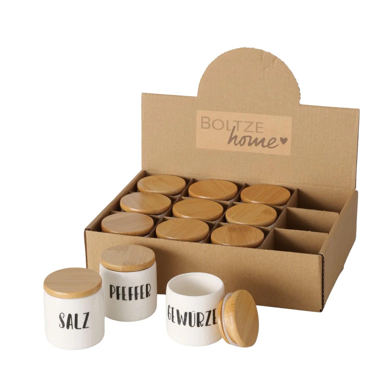 Boltze Vorratsdose Gewürze 3-fach Sortiert 5 cm x 5 cm x 5 cm Weiß kaufen bei OBI
