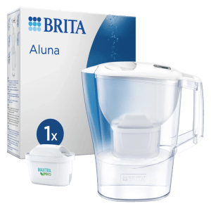 Brita Wasserfilter-Kanne Aluna inkl. Kartusche MX Pro 2,4 l Weiß