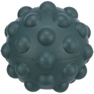 Jollypaw Ball, petrolfarben, Ø 8cm, aus Naturgummi mit Noppen. Apportierspielzeug für Hunde.