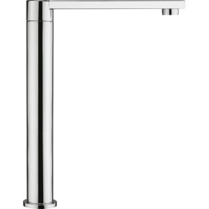 Moderne Küchenarmatur: baliv KI-1920 Einhebelmischer in Chrom mit hohem, eckigem Auslauf.