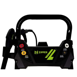 Zipper Benzinhochdruckreiniger ZI-BHDR180 in Schwarz-Grün, mit Düsenhalterung und Tragegriff. Mobil, 180 bar.