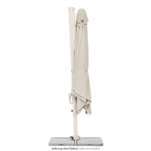 Schneider Ampelschirm 300 cm x 300 cm Natur mit Kurbelmechanik