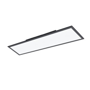 Schwarze EGLO LED-Deckenleuchte SALOBRENA, 120 cm, neutralweißes Licht für Küche, Büro oder Flur.