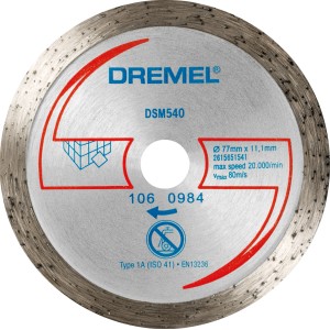 Dremel Diamant-Fliesentrennscheibe DSM540 für DSM20
