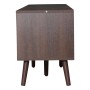 okwish TV Schrank mit Rattan Türen Schubladen Füßen Stauraum 200x37x49.5cm Braun_10