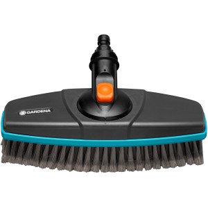 Gardena Cleansystem Stielbürste Soft, anthrazit. Bürste für schonende Reinigung empfindlicher Oberflächen.