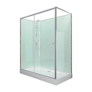Schulte Komplettduschkabine Ibiza mit Duschpaneel links, 90x160x204 cm.