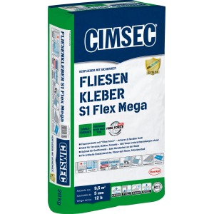 Cimsec Fliesenkleber S1 Flex Mega mit Fibre Force 20 kg