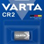 Varta Lithium CR2 Batterie in blauer Verpackung. Spezialbatterie für Kameras.