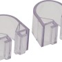 Hansgrohe Schellen Ø 25 mm, glasklar, für Casetta´D Seifenschalen.