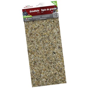 My Village Kiesfolie Grau 30x14cm für Weihnachtsdeko-Landschaften.